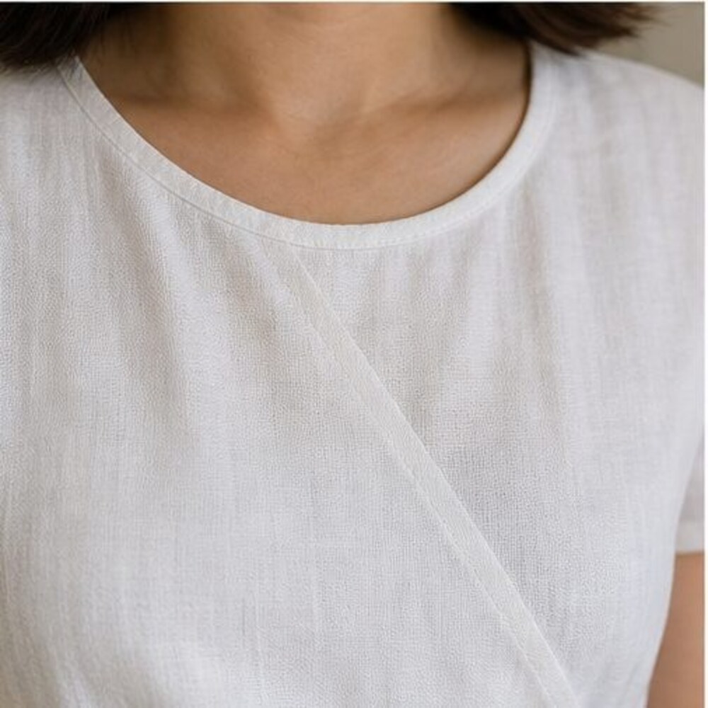 White Button Blouse - Picture 4 of 6